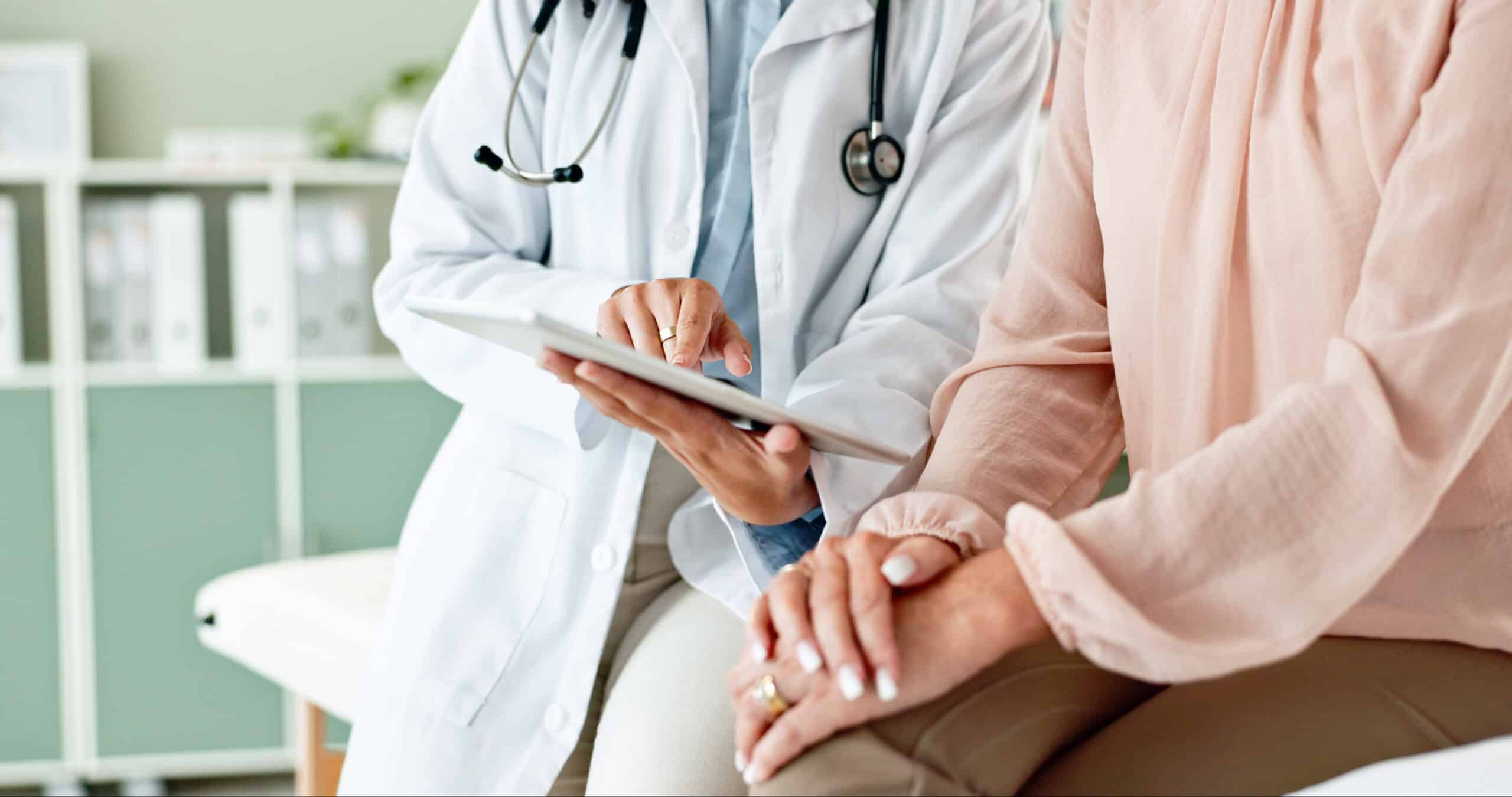 A patient meeting with a doctor to discuss the benefits of bioidentical hormone replacement therapy.

