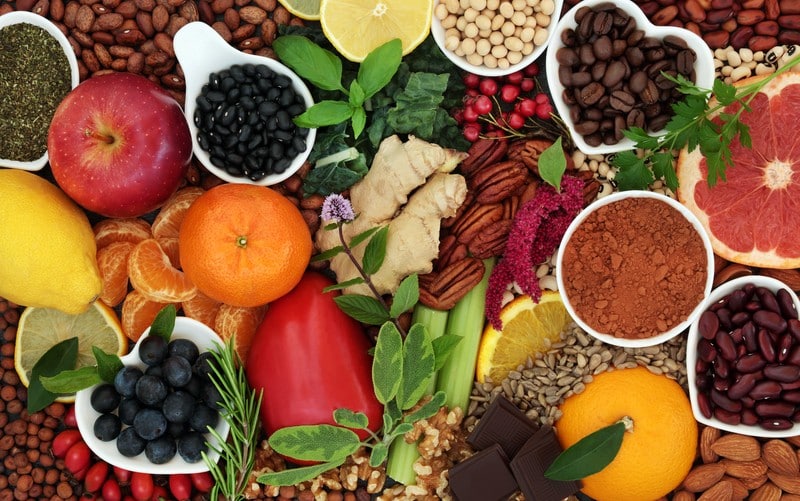 Polyphenols are nature’s perfect pharmacy and are found in olive oil, colorful fruits and vegetables, nuts, herbs and chocolate.